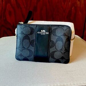 Coach Signature Jacquard wallet